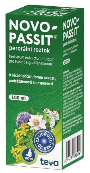 NOVO-PASSIT 77,5MG/ML+40MG/ML perorální roztok 1X100ML