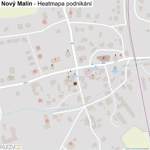 Nový Malín - mapy | Kurzy.cz