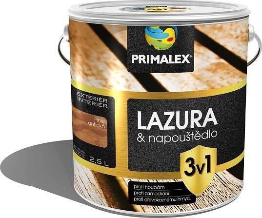 Primalex Lazura a napouštědlo 3v1 2,5 l 385793 pinie antická od 999 Kč
