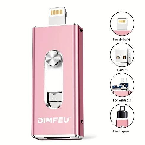 256GB Flash Disk pro iPhone, 128GB 64GB 32GB Paměťový Klíček na Ukládání Souborů, Fotografií a Videí * Záloha, Kompatibilní s iPhonem iPad * PC, Plug and Play, Úspora Dat, Skladujte Své Obrázky v Elegantním Přenosném * se Spolehlivým Provedením – Externí Harddisk * Flasheková Karta