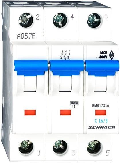 Instalační jistič 10 kA, C 16A, 3P - Online Shop: Schrack Technik spol. s r.o.