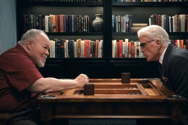 Stephen McKinley Henderson as Calbert, Ted Danson as Charles in 'A Man on the Inside' season 2