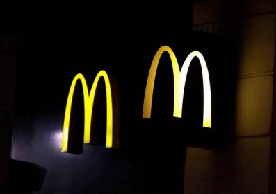 McDonald's logo are seen in Nice