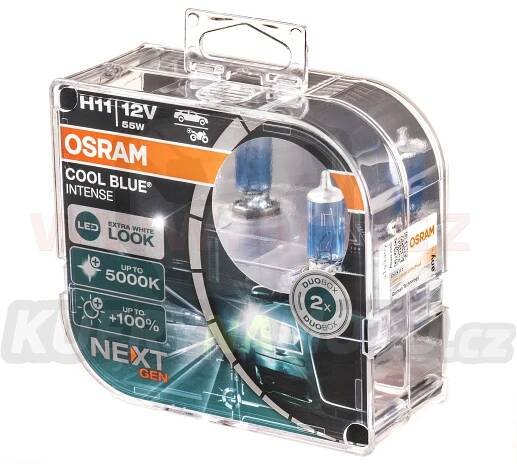 žárovka H11 OSRAM COOL BLUE INTENSE Duo PGJ19-2 12V 55W 2ks
