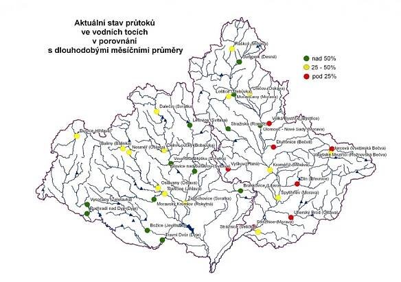 Album Hydrologická situace 9.6.2016 - Povodí Moravy