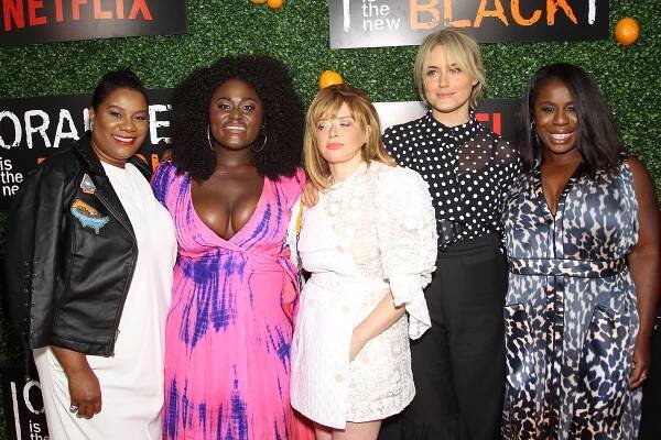 New York Season 5 Premiere on June 9, 2017 - Adrienne C. Moore, Danielle Brooks, Natasha Lyonne, Taylor Schilling, Uzo Aduba - Orange Is the New Black - Série 5 - Z akcí