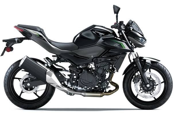 Kawasaki Z500 Metallic Spark Black 2025