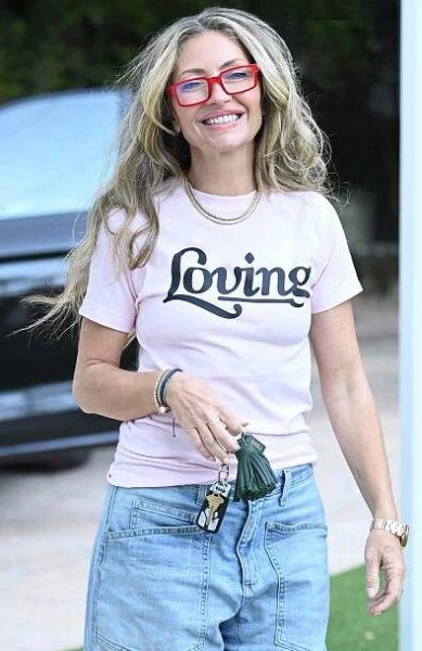 Rebecca Gayheart is seen on April 14, 2025 in Los Angeles