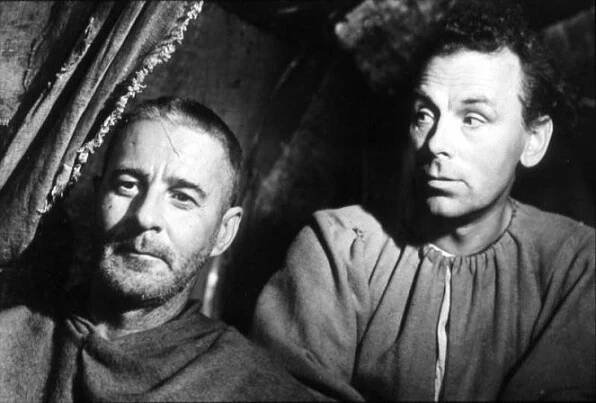 Sedmá pečeť - Z filmu - Gunnar Björnstrand, Nils Poppe