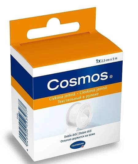 Náplast COSMOS plast 2,5cm x 5m 29 Kč