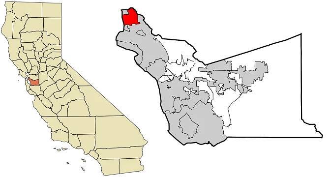 Súbor:Alameda County California Incorporated and Unincorporated areas Berkeley Highlighted.svg