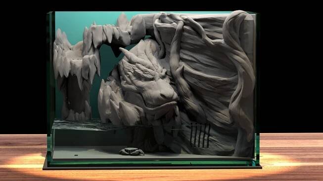 diorium_0324_V008.jpg 3D Aquarium Dragon Valley 3D print model