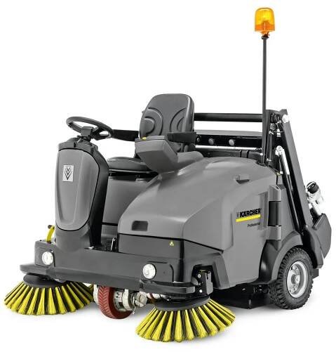 Karcher KM 125/130 R Bp Karcher, commercial, ride-on, industrial, sweeper, sweep, clean, large, area, driving, KM, 125/130 R Bp, 