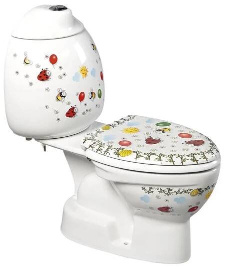 SAPHO - KID WC kombi dětské, spodní odpad, dekor CK301.400.0F