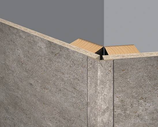Egger Skládací lišta pro stěnový panel DecoWall FL003 beton Rovigo 2,4 m