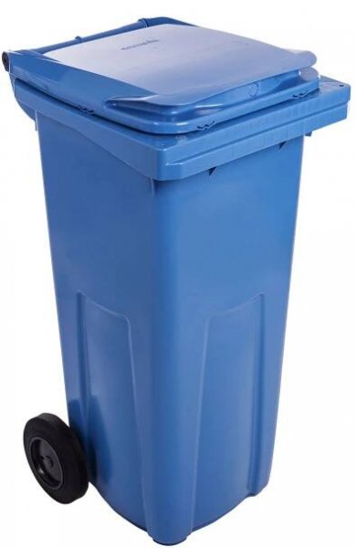 Popelnice 120 L plast modrá