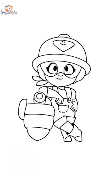 Omalovánka Jacky Brawl Stars Online a Tisk zdarma!