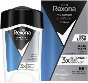 Rexona Men Maximum Protection Clean Scent Tuhý krémový antiperspirant 45 ml