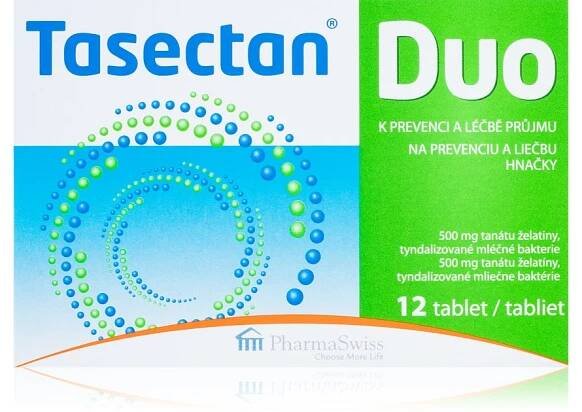 Tasectan DUO 500mg tablety k léčbě trávicích obtíží