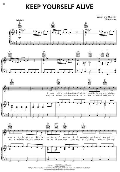 BOHEMIAN RHAPSODY - music from the motion picture // klavír / zpěv / kytara eNoty.eu