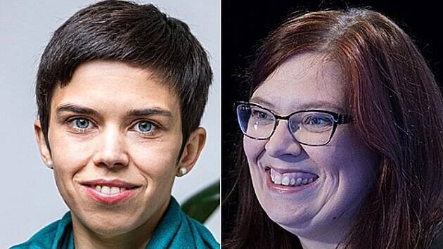 Zleva: Olga Richterová, Jana Jochová