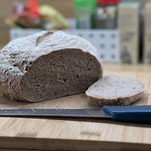 Bezlepkový chleba s psylliem a škrobem