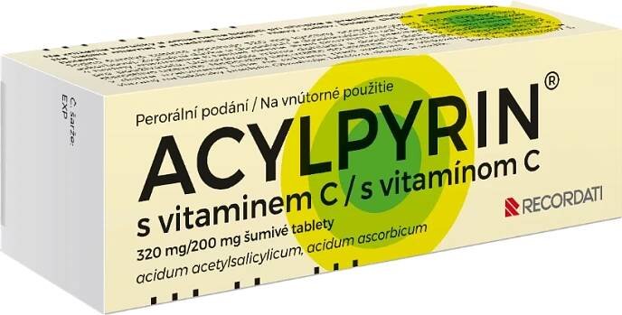Acylpyrin ® s vitamínem C - šumivé tablety