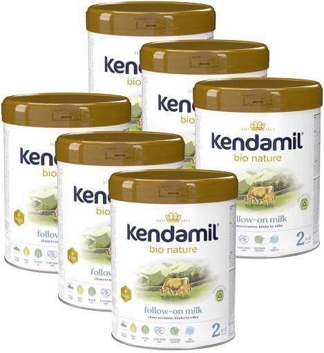 Kendamil BIO Nature 2 pokračovací mléko 6+ měsíců 6x800 g