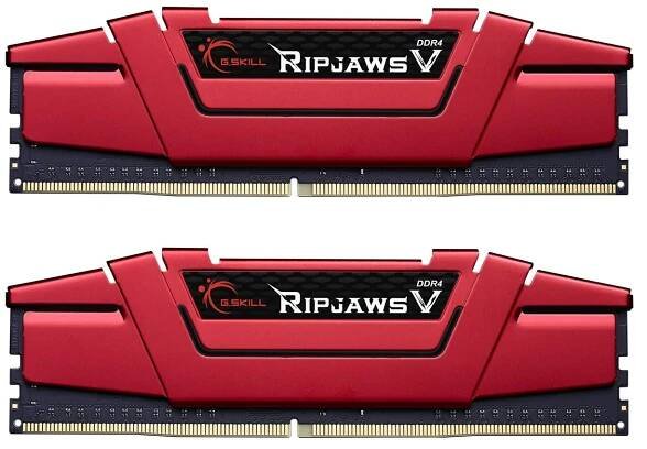 G.SKILL 16GB (2x8GB) DDR4 3600MHz RipjawsV F4-3600C19D-16GVRB červená | kak.cz