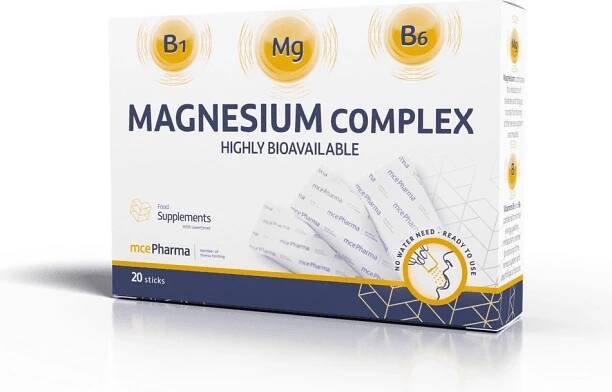 mcePharma Magnesium complex biodostupný hořčík rozpustný v ústech 20 sáčků