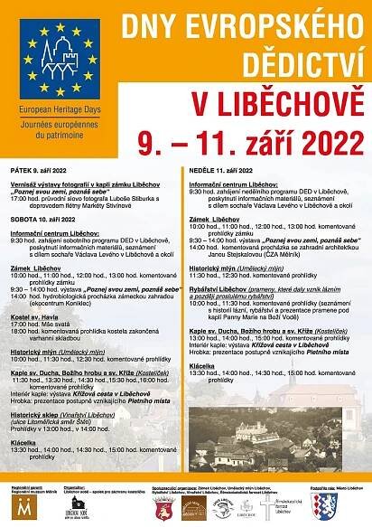 DNY EVROPSKÉHO DĚDICTVÍ V LIBĚCHOVĚ 2022 – kostelicek.eu