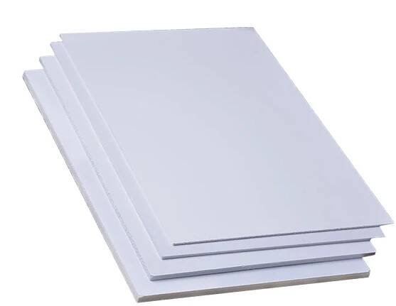 5ks DIY PVC list pěnová deska Bílý list DIY šablona 200 mm x 300 mm x 2 mm