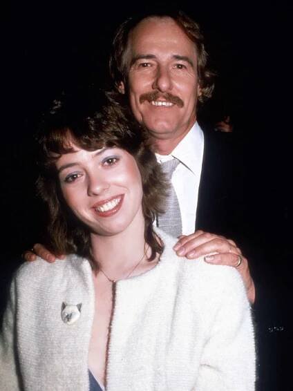 Mackenzie Phillips and father John Phillips circa 1981 in New York City.