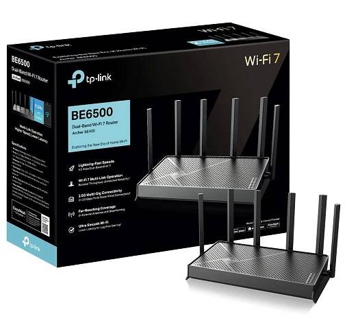 Dvoupásmový Wi-Fi 7 router BE6500 11