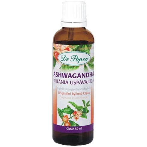 Dr. Popov Bylinné kapky Ashwagandha (Vitánie snodárná) 50 ml