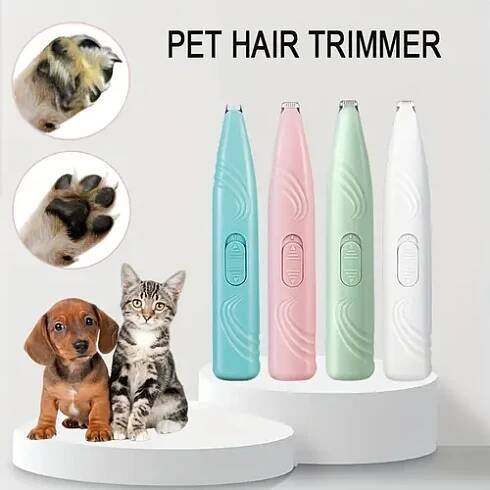 batteriebetriebenes pfotenpflege-set für haustiere - haustier-haarschneider für hunde & katzen, keine batterien erforderlich, ohne gleitmittel