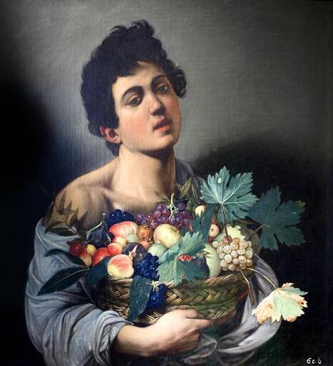 Soubor:Boy with a Basket of Fruit by Caravaggio.jpg – Wikipedie