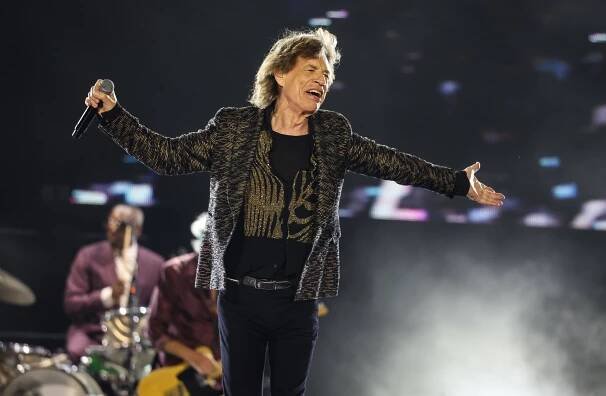 Mick Jagger at MetLife Stadium.