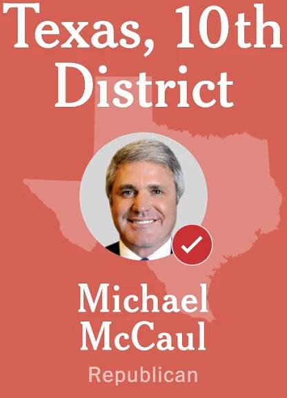 2020 Texas 10th Congressional District Results: Michael McCaul vs. Mike Siegel