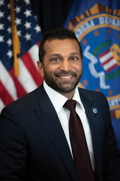 Portrait of FBI Director Kash Patel