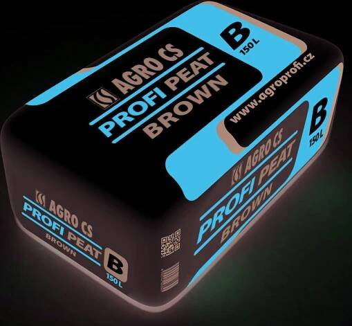 Substrát AGRO PROFI PEAT BROWN rašelina hnědá - 150 l