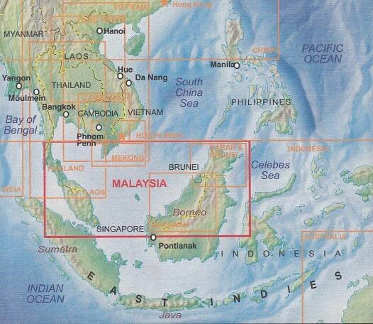 detail Malajsie (Malaysia) 1:750t/1,1m mapa ITM