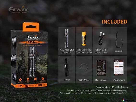 LED svítilna Fenix PD35 V3.0 - LED svítilny a čelovky Kronium.cz