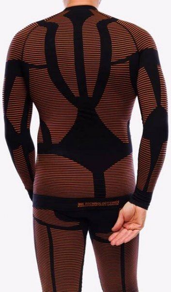 Mikina X-Bionic Effektor 4.0 Precuperation Shirt LG SL - black/orange