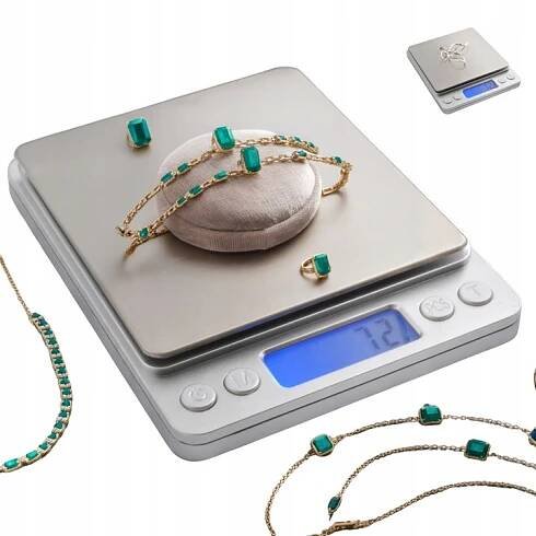 KLENOTNICKÁ VÁHA GRAMOVÁ PŘESNÁ ELEKTRONICKÁ 2000g 2kg/0,1g