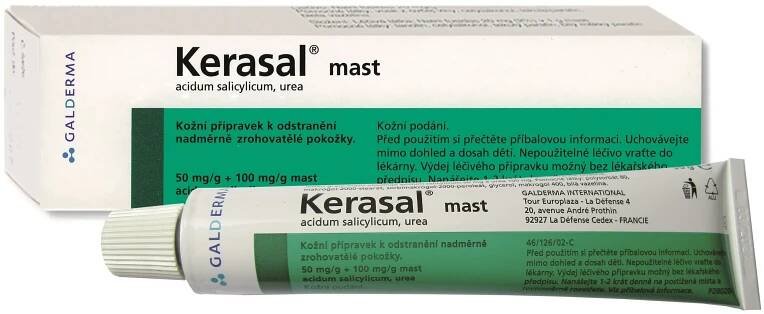 Kerasal 50 mg/g + 100 mg/g mast 50 g