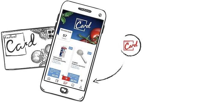Kaufland Card v mobilní aplikaci