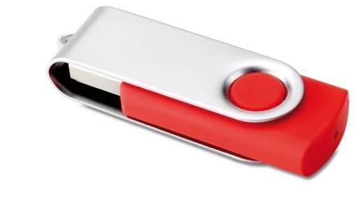 Twister Techmate červeno-stříbrný USB disk 8GB