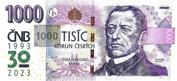 Výroční bankovka 1 000 Kč s přítiskem kolku - Platidla.cz