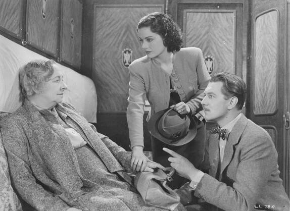 Zmizení staré dámy - Z filmu - May Whitty, Margaret Lockwood, Michael Redgrave